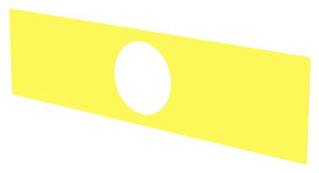 45-561.1400 EAO Legend Plate for Use with Push Button, None