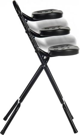 625-811 RS PRO Black Plastic Stool, 160 Weight Capacity