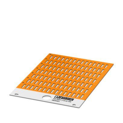 0829281 Phoenix Contact US-WMT Cable Binder Cable Marker, Orange, Pre-printed "Unlabeled", 0.6 → 10mm Cable, for