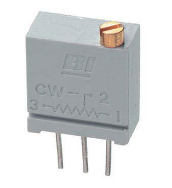 67WR10KLF 10kΩ, Through Hole Trimmer Potentiometer 0.5W Top Adjust TT ElectronicsBI, 67