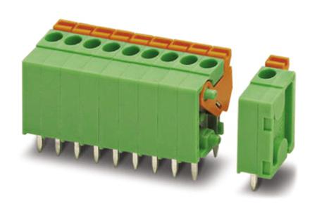 1890471 Phoenix Contact FFKDSA1/V-3.81- 2 Series PCB Terminal Block, 2-Contact, 3.81mm Pitch, Through Hole Mount, Spring Cage