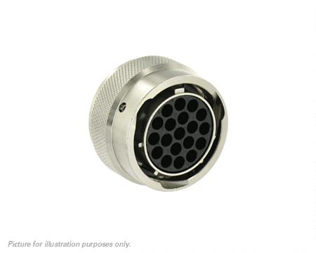 UT061619SH Souriau Sunbank by Eaton Circular Connector, 19 Contacts, Cable, Standard Connector, Socket, Female, IP68, IP69K, UT0