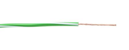 4512341S Lapp X05V-K Power Cable, 1 Cores, 0.5 mm², Unscreened, 250m, Green/White PVC Sheath, 20 AWG