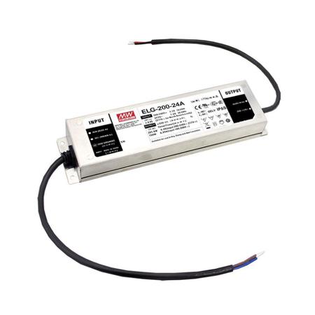 ELG-200-24DA MEAN WELL LED Driver, 24V Output, 200W Output, 8.4A Output, Constant Current / Constant Voltage