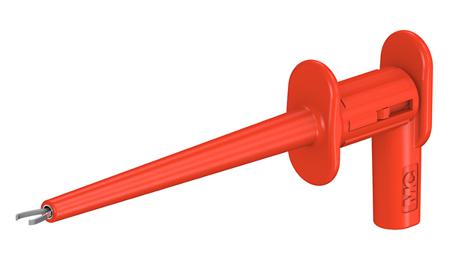 65-9187-22 Multi Contact 1A Red Grabber Clip, 300V Rating, 2mm Probe Socket Size