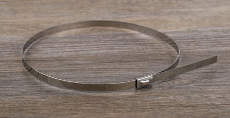 123-5037 RS Pro Steel Stainless Steel Roller Ball Cable Tie, 360mm x 4.6 mm