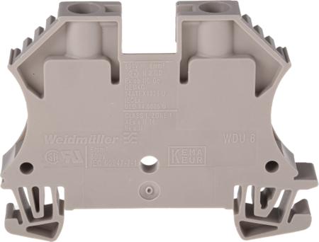 1020200000 Weidmuller  WDU Series Brown, 6mm², Single-Level, Screw Termination, ATEX