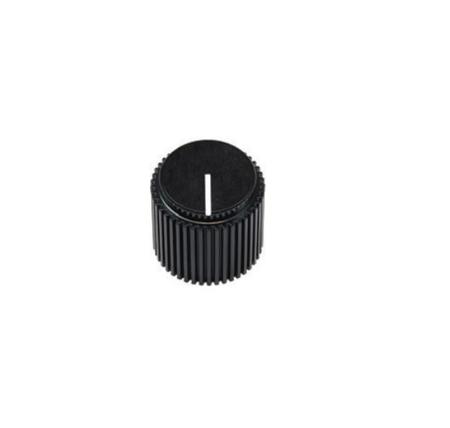 ACCKPR1817NLT14 Vishay 18.4mm Black Potentiometer Knob for 6.35mm Shaft Round Shaft,