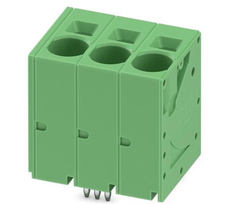 1735888 Phoenix Contact SPT 16/ 3-V-10.0-ZB Series PCB Terminal Block, 3-Contact, 10mm Pitch, Through Hole Mount, Spring Cage
