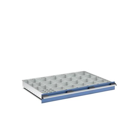 43020778 Bott Polypropylene, Recycled Plastic Storage Rack, 750mm x 1050mm x 100mm, Light Grey