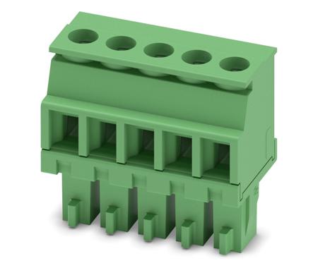 1827156 Phoenix Contact, 3.81mm Pitch, MCVR 1.5/ 5-ST-3.81, 5 Way, , Pluggable Terminal Block, Plug, Cable Mount, Screw