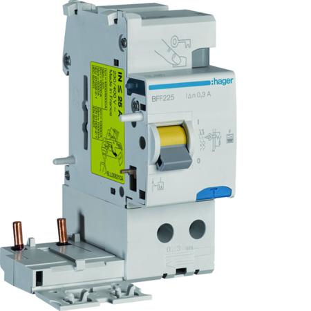 BFF225 Hager BFF RCCB, 25A, 2 Pole, 300mA, Type F