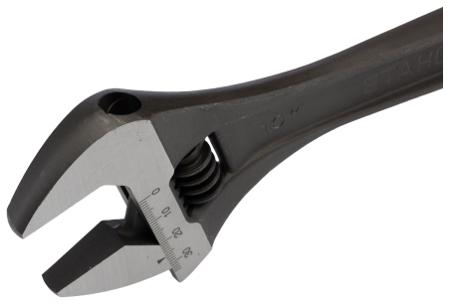 40260110 STAHLWILLE Adjustable Spanner, 259 mm Overall, 34mm Jaw Capacity, Straight Handle