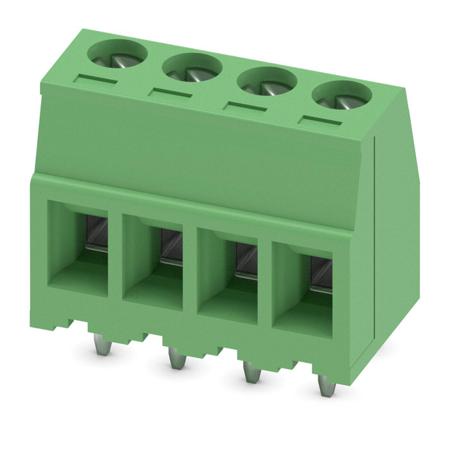1705566 Phoenix Contact MKDSD Series PCB Terminal Block, 4-Contact, 3.81mm Pitch, Through Hole Mount, 1-Row, Screw Termination