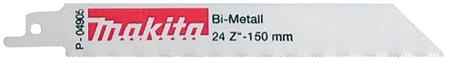 P-04905 Makita, 24 Teeth Per Inch Metal 150mm Cutting Length Reciprocating Saw Blade, Pack of 5