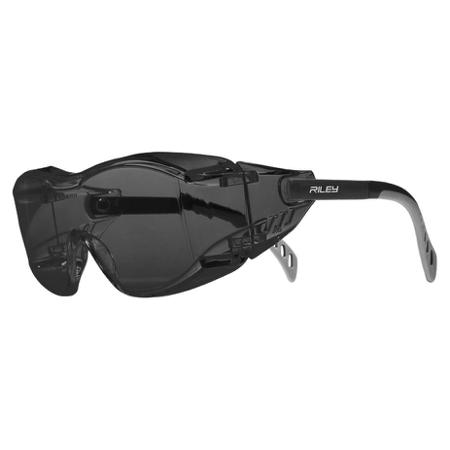 RLY00462 Riley Tilla Anti-Mist UV Safety Spectacles, Grey Polycarbonate Lens, Vented