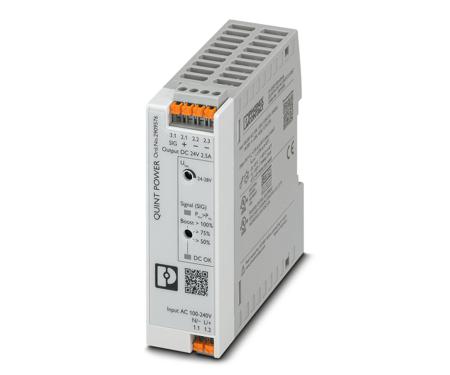 2909576 Phoenix Contact QUINT4-PS/1AC/24DC/2.5/PT Switch Mode DIN Rail Power Supply, 230V ac ac, dc Input, 24V dc dc Output,