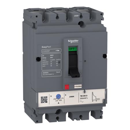 LV563515P Schneider Electric EasyPact Electronic Circuit Breaker 630A, Plug In