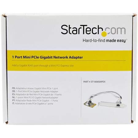 ST1000SMPEX StarTech.com 1 Port Mini PCI Network Interface Card, 10/100/1000Mbit/s