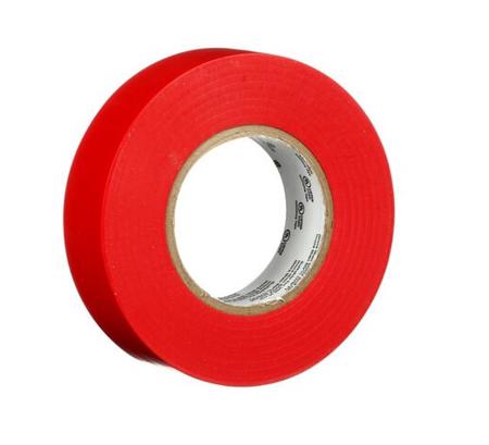 3M-165-red-19mm-x-20m 3M Temflex 165 Red Vinyl Electrical Tape, 19mm x 20m