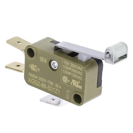 XGG2-88-S21Z1 Saia-Burgess Roller Lever Micro Switch, Tab Terminal, 15 A @ 250 V ac, CO, IP40