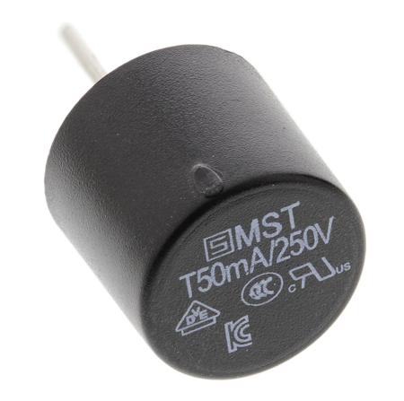 0034.6602 Schurter PC Board Non Resettable Fuse, Radial 50mA, 250V ac