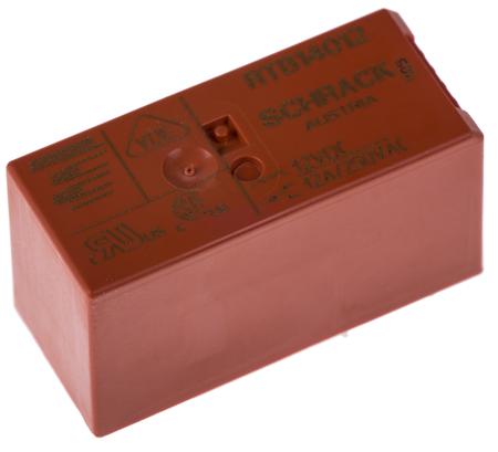 RTB14012 TE Connectivity SPDT Non-Latching Relay PCB Mount, 12V dc Coil, 12 A