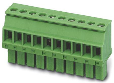 1862852 Phoenix Contact, 3.5mm Pitch, MCVW 1.5/2-ST-3.5, 2 Way, , Pluggable Terminal Block, Plug, Cable Mount, Screw