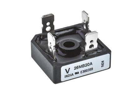 VS-26MB20A Vishay , Bridge Rectifier, 25A 200V, 4-Pin D 34