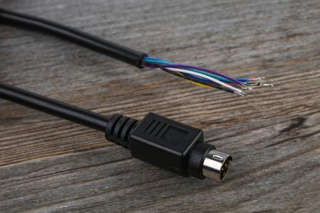 463-518 RS PRO Male 8 Pin mini-DIN to Unterminated Black DIN Cable 2m