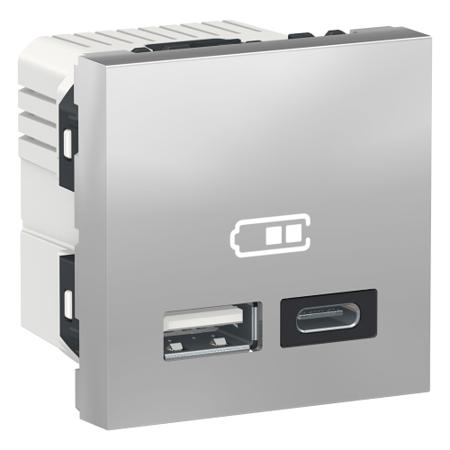 NU301830 Schneider Electric Grey, 2 Gang, New Unica