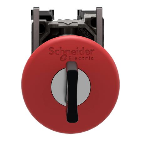XB4BS9445 Schneider Electric Harmony, Red, Key Reset 40mm Mushroom Head Emergency Button