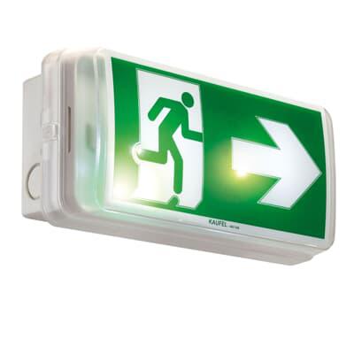 146-8981 RS Pro LED Emergency Exit Sign, 3h Maintained, Non Maintained, 2 x 0.5 W, Wall Mount