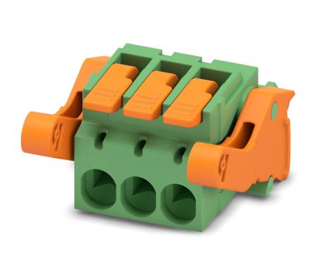 1110608 Phoenix Contact, 5.08mm Pitch, 3 Way, , Pluggable Terminal Block, Plug, Cable Mount, Push-In Termination,