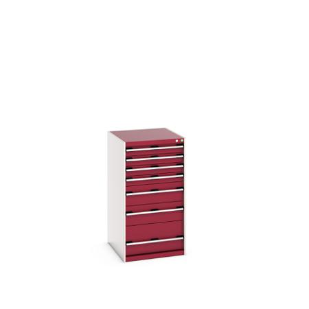 40027037-24V Bott 7 Cabinet, Steel, 1200mm x 750mm x 650mm, Red