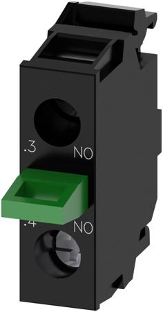 3SU1400-2AA10-1LA0 Siemens SIRIUS ACT 3SU14 Series Contact Block, 500V ac/dc, 1NO