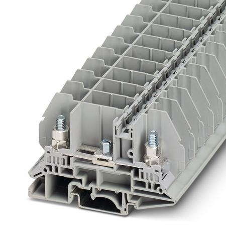 3076714 Phoenix Contact  RBO 5-T-B-HEX Series Grey, 10mm², 1-Level, Bolt Termination