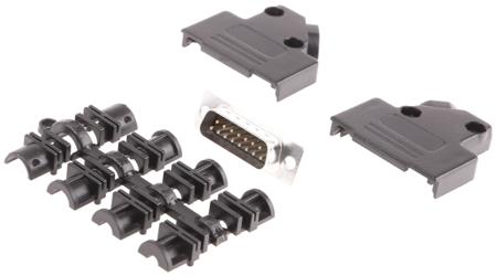 MHD45PPK15-DB15P-K MH Connectors MHD45PPK 15 Way 45 ° D-sub Connector