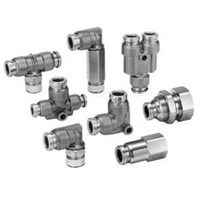 KQB2L10-G02-F SMC KQB2L Series Elbow Fitting, 10 mm, Threaded-to-Tube Connection Style,