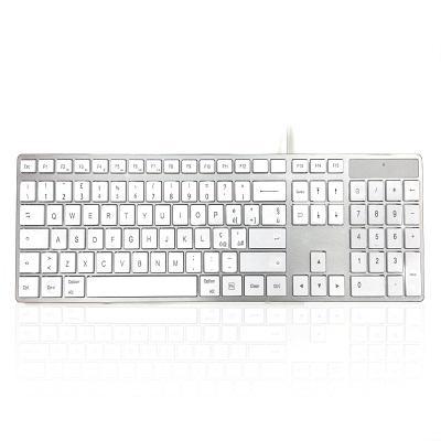 KYBAC301-UCMC-IT Ceratech 301C MAC Wired USB Mac Keyboard, QWERTY, White
