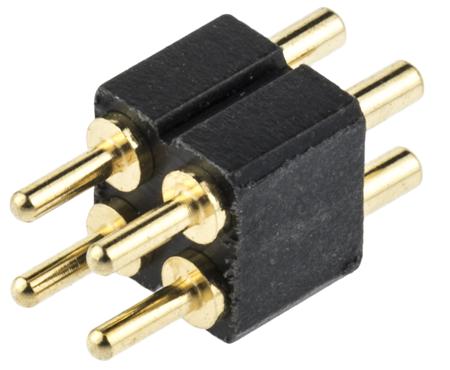 813-S1-004-10-016101 Preci-Dip 813 Series Straight Through Hole Spring Loaded Connector, 4 Contact(s), 2.54 mm Pitch, 2 Row, Shrouded