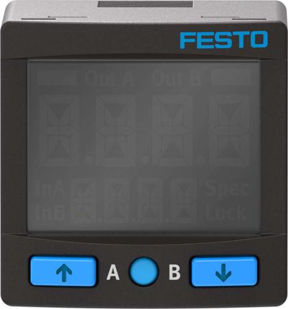 SPAN-P10R-R18M-PNLK-PNVBA-L1 Festo Pressure Sensor, 30V dc, IP40 +10 bar