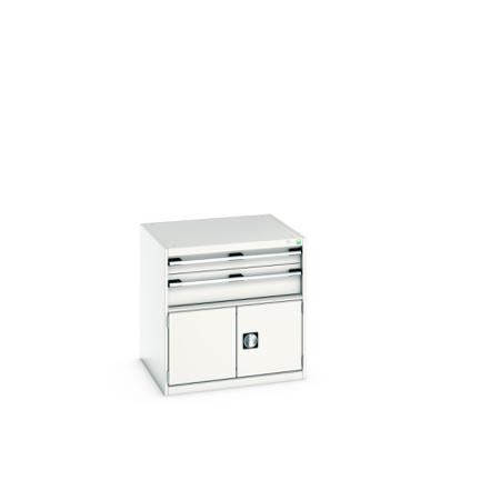 40028097-16V Bott 2 Door, 2 Drawer Sheet Steel Floor Standing Storage Cabinet, 800 X 750 X 800mm