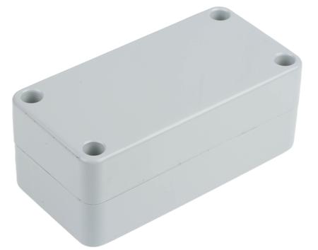 195-9109 RS PRO Grey ABS General Purpose Enclosure, IP54, Grey Lid, 100 x 50 x 40mm