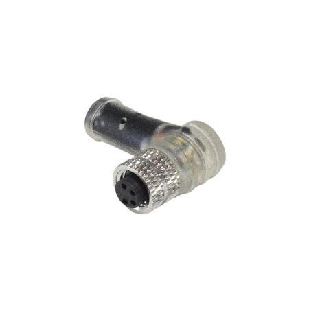 PXPPNP08RAF04ACL050PVC M8 A-coding 4P Female Right Angle Moldin