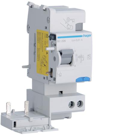 BC226 Hager BC Series RCCB, 25A, 2 Pole, 10mA, Type AC, 230/400V