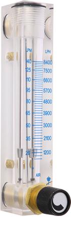 2530A4A72BVBN Key Instruments FR4500 Series Variable Area Flow Meter, 14 L/min → 140 L/min
