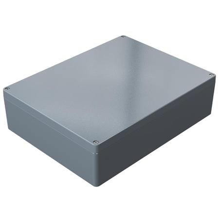 01314011 Rose Aluminium Standard Series Grey Die Cast Aluminium Enclosure, IP66, IK09, Grey Lid, 400 x 310 x 110mm