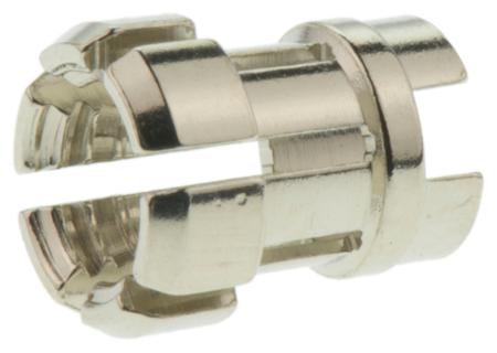 FGG.0B.742.DN LEMO 0B Silver Brass Cable Grommet for 3.3 → 4.2mm Cable Dia.