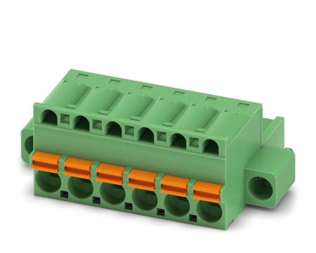 1910568 Phoenix Contact, 5mm Pitch, FKC 2.5/ 6-STF, 6 Way, Pluggable Terminal Block, Plug, Spring Cage Termination,
